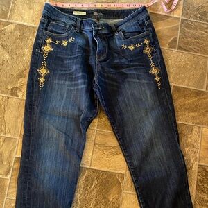 Kut from the Kloth cropped embellished jeans